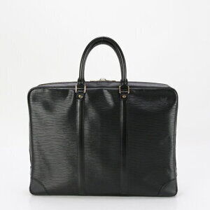 Louis Vuitton Epi Porte Document Voyage Noir Black